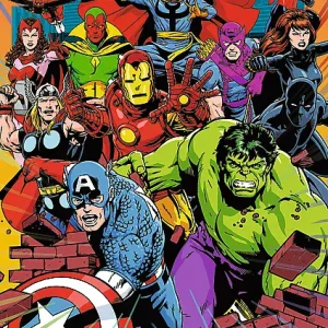 Puzzle 1000 elementów. Premium Plus. Marvel Heroes