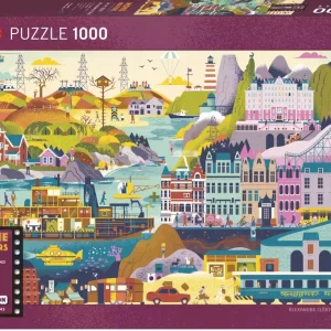 Puzzle 1000 elementów. Movie Masters. Filmy Wesa Andersona