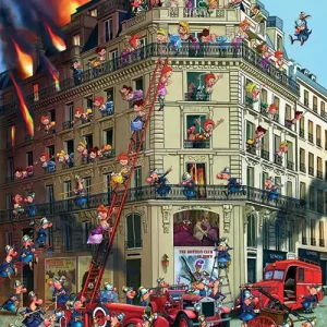 Puzzle 1000 elemenów. Ruyer, Straż Pożarna
