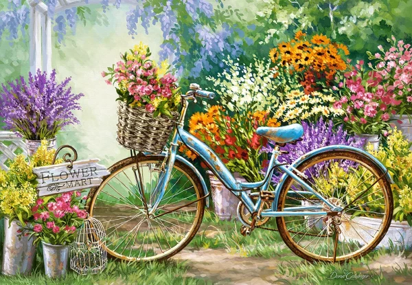Puzzle 1000 elementów. The Flower Mart