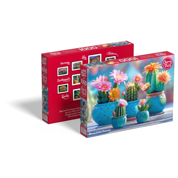 Puzzle 1000 elementów. Kwitnące kaktusy 30868