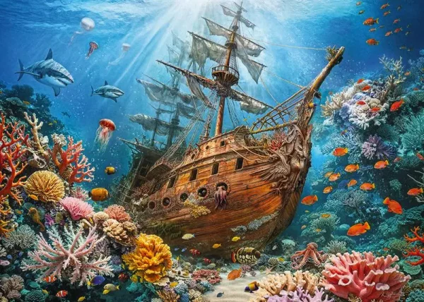 Puzzle 1000 elementów. Zatopiony skarb 30820