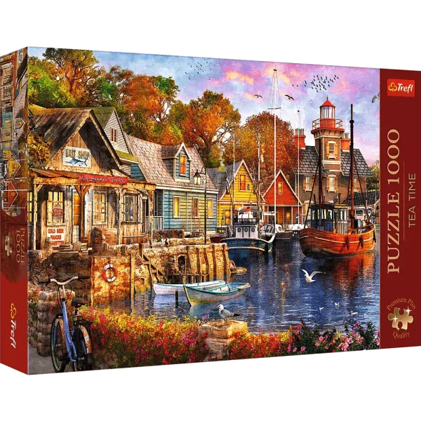 Puzzle 1000 elementów. Premium Plus Quality. Tea Time. Nadmorski zakątek
