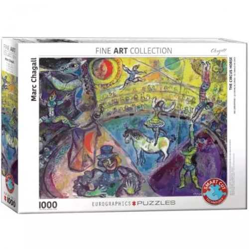 Puzzle 1000 elementów. Koń w cyrku, Marc Chagall