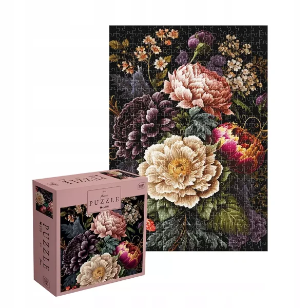 Puzzle Interdruk Flowers kwiaty kolorowe skomplikowane 500 elementów Interdruk Puzzle 1000 el. Flowe