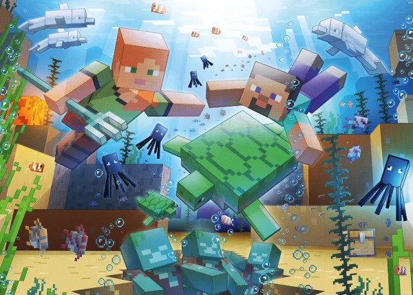 Puzzle 1000 elementów. Minecraft. Mozaika