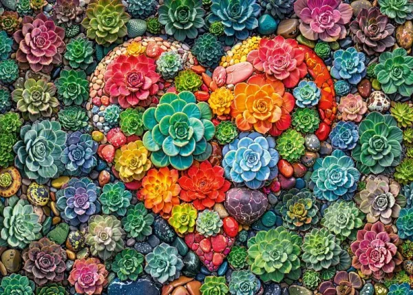 Puzzle 1000 elementów.  Kształt miłości 30981