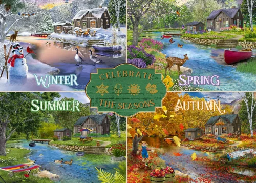Puzzle 1000 elementów. Cztery pory roku