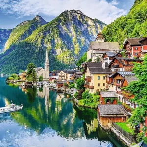 Puzzle 1000 elementów. Hallstatt, Austria