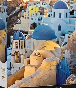 Puzzle 1000 elementów. Premium Plus. Photo Odyssey. Miasteczko Oia, Santorini