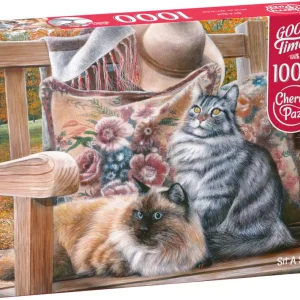 Puzzle 1000 elementów. Siedzące koty 30585
