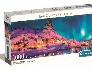 Puzzle 1000 Panorama Colorful Night Lofoten Island