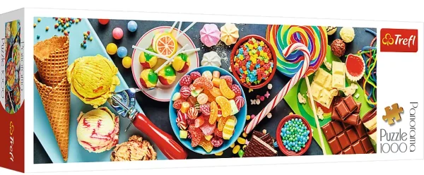 Puzzle 1000 elementów. Słodkie przysmaki, panorama