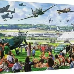 Puzzle 1000 elementów. Premium Plus. Tea Time. Pokaz lotniczy