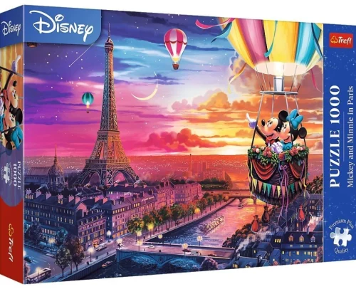 Puzzle 1000 elementów. Miki i Minnie w Paryżu