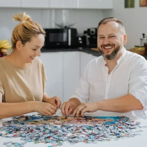 Puzzle 1000 elementów. Kolibry w tropikach