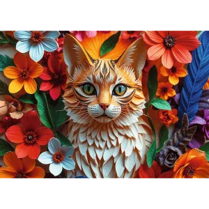 Puzzle 1000 elementów. Paper Art: Kot
