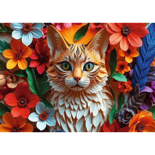 Puzzle 1000 elementów. Paper Art: Kot