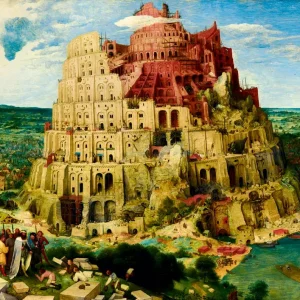 Puzzle 1000 elementów. Wieża Babel, Brueghel