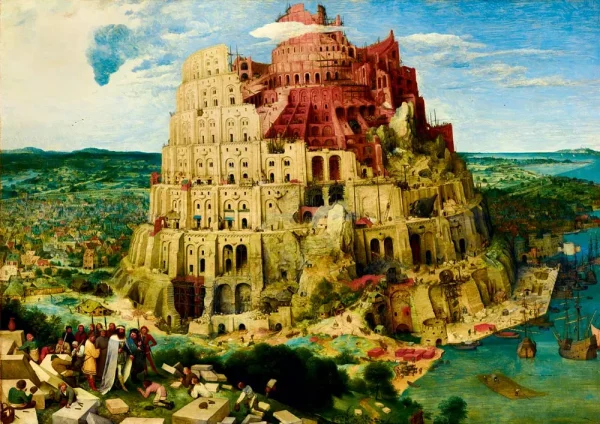 Puzzle 1000 elementów. Wieża Babel, Brueghel