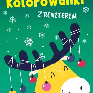 Zimowe kolorowanki z reniferem