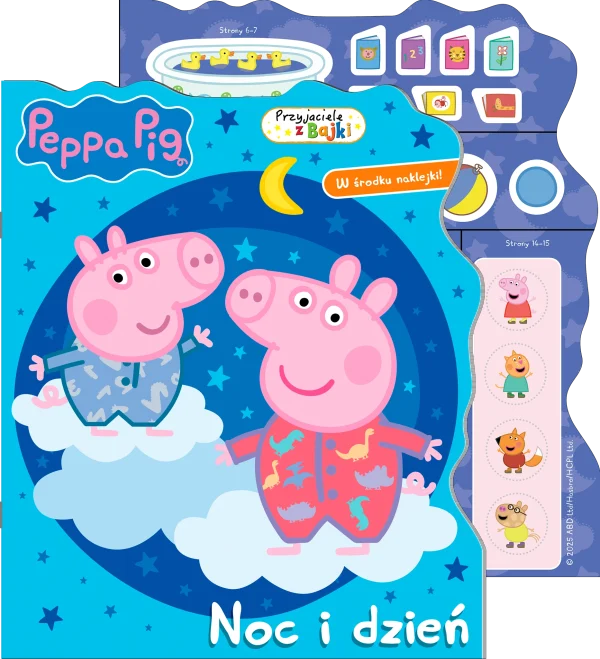 Peppa Pig. Przyjaciele z bajki. Noc i dzień