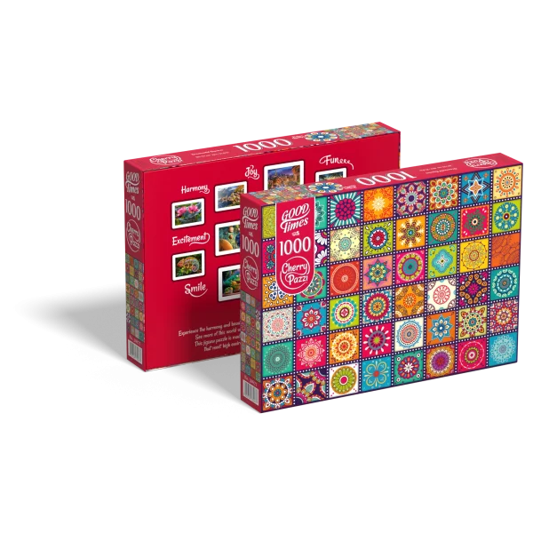 Puzzle 1000 elementów. Ozdobne kwadraty 30677