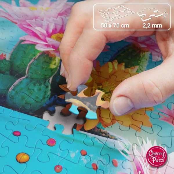 Puzzle 1000 elementów. Kwitnące kaktusy 30868