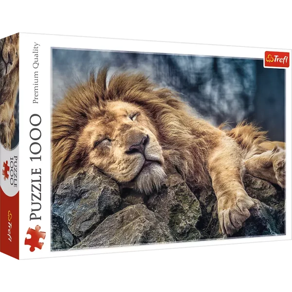 Puzzle 1000 elementów. Śpiący lew