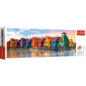 Puzzle 1000 elementów Panorama. Groningen, Holandia