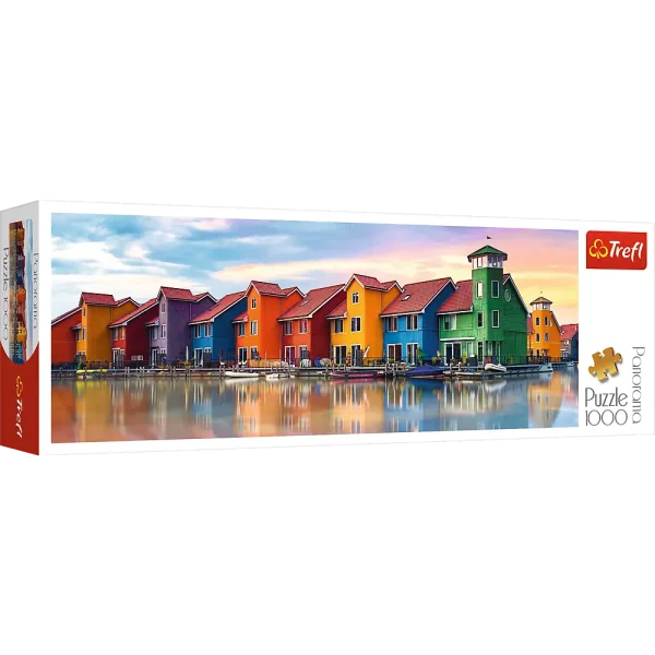 Puzzle 1000 elementów Panorama. Groningen, Holandia