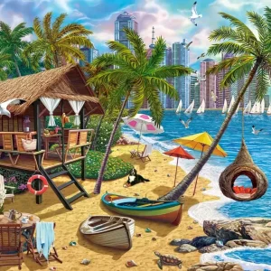 Puzzle 1000 elementów. Lato w mieście