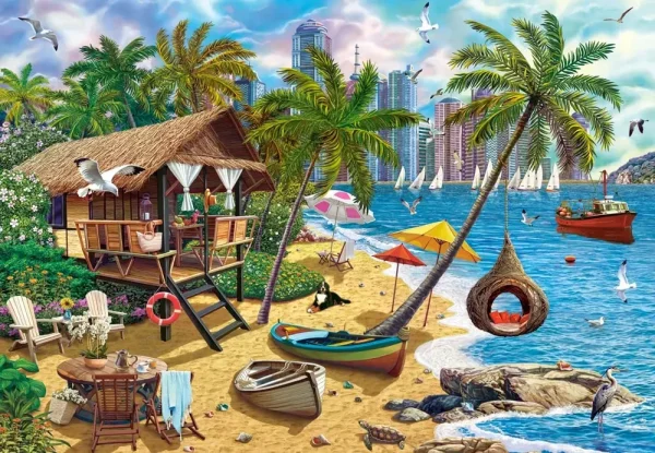 Puzzle 1000 elementów. Lato w mieście