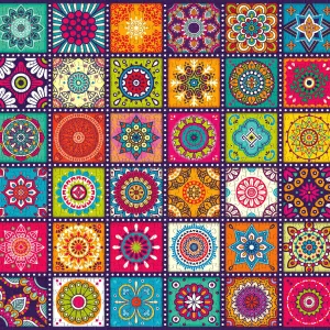 Puzzle 1000 elementów. Ozdobne kwadraty 30677