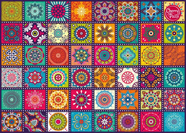 Puzzle 1000 elementów. Ozdobne kwadraty 30677