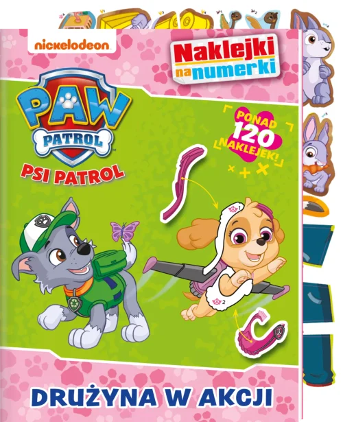 Psi Patrol. Naklejki na numerki. Drużyna w akcji