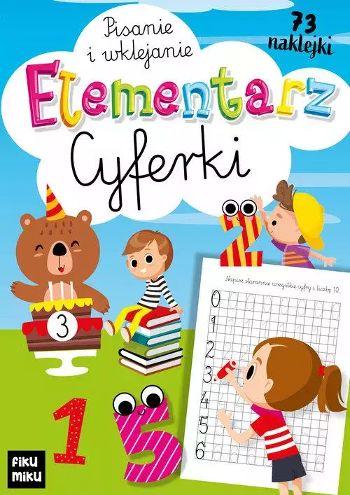 Elementarz cyferki - pisanie i wklejanie