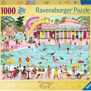Puzzle 1000 elementów. Park flamingów
