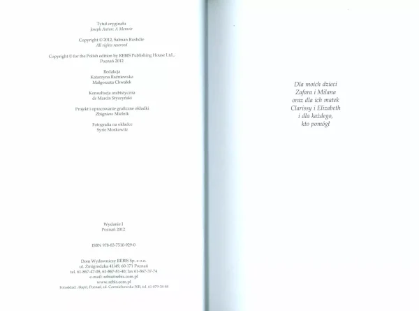 Joseph Anton. Autobiografia