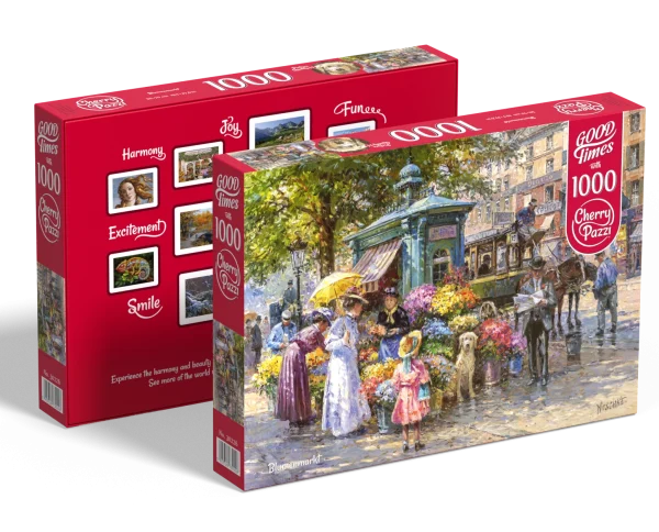 Puzzle 1000 elementów. Stoisko z kwiatami 30226