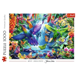 Puzzle 1000 elementów. Kolibry w tropikach