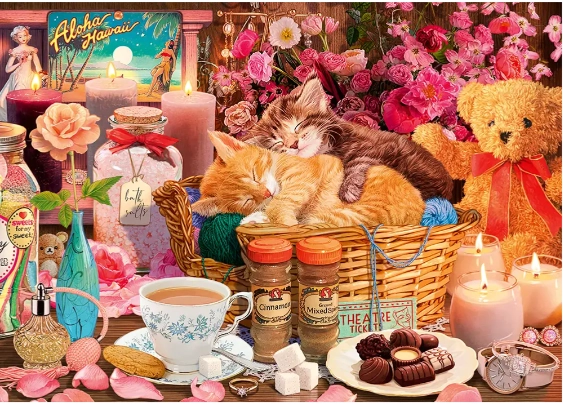 Puzzle 1000 elementów. Premium Plus Quality. Tea Time. Wszystko co przyjemne