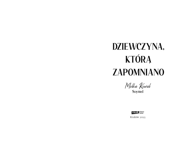 Dziewczyna, którą zapomniano