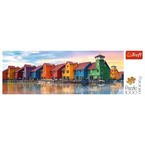 Puzzle 1000 elementów Panorama. Groningen, Holandia