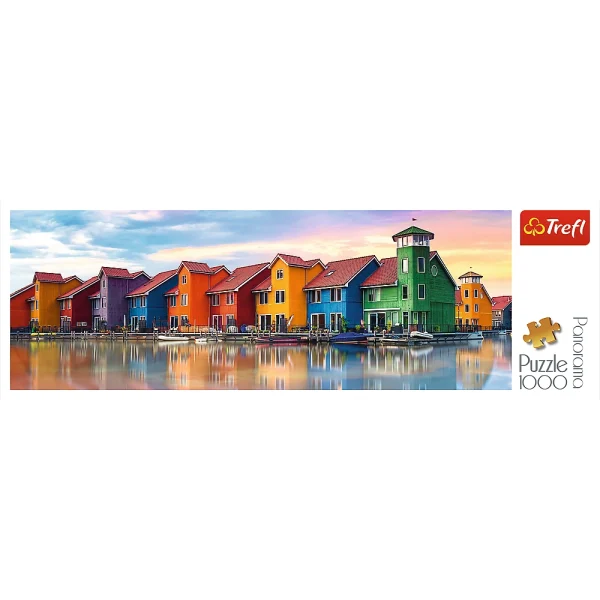 Puzzle 1000 elementów Panorama. Groningen, Holandia