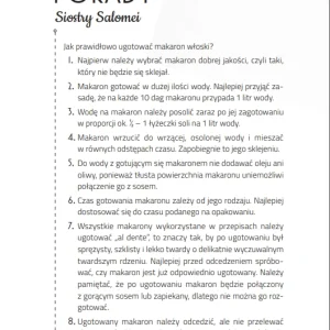 Makarony Siostry Salomei