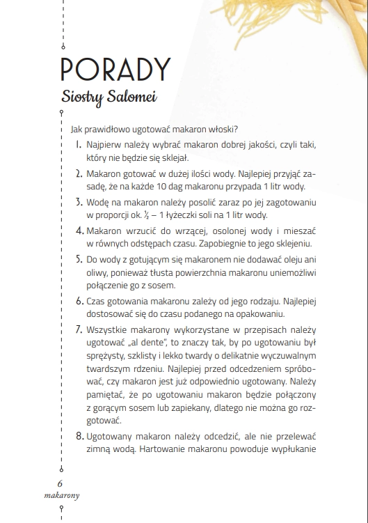 Makarony Siostry Salomei