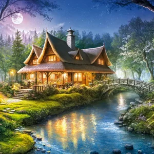Puzzle 1000 elementów. Chata Leśniczego 30684