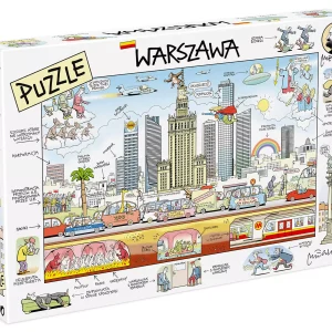 Puzzle 1000 elementów autorstwa Andrzeja Mleczki - Warszawa
