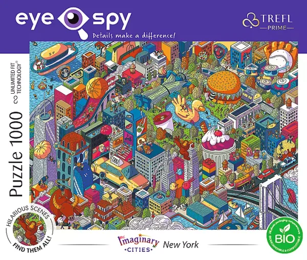Puzzle 1000 elementów. Eye-Spy. Imaginary Cities: New York, USA